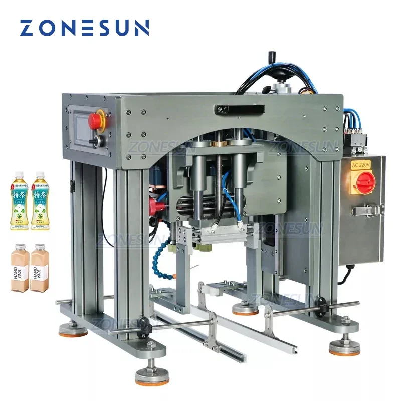

ZONESUN ZS-XG20 Desktop Semi-Automatic Capping Machine Sprayer Bottle Beverage Plastic Dropper Bottle Intelligent Control System