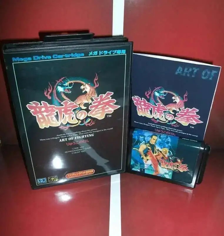 

Art of Fighting Game Card with Box and Manual for 16 Bit Sega MD Megadrive Genesis System