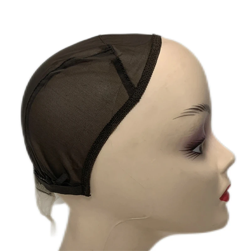1PC 13x4 Half Wig Cap Base Without Front Lace Panel, Adjustable Elastic Ventilated Half Mesh Net Base for DIY Salon Wig Making