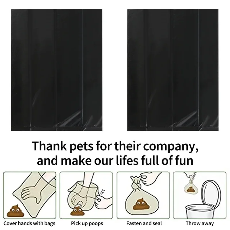 15Pcs/Roll Pet Garbage Bags Fecal Collection Bag For Dogs Fecal Collection Bag For Cats Fecal Collection Bags