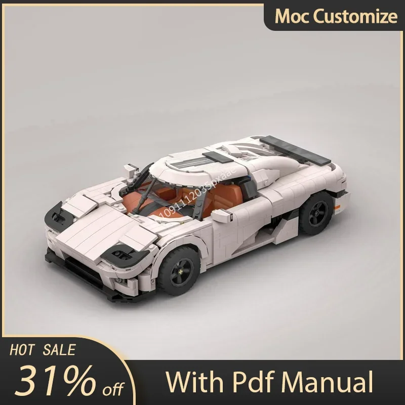 

1458 шт. Moc технические Koenigseggs CCX суперкар строительные блоки совместимы 10295 Porsches 911 гоночный автомобиль кирпичи игрушки подарок ребенку