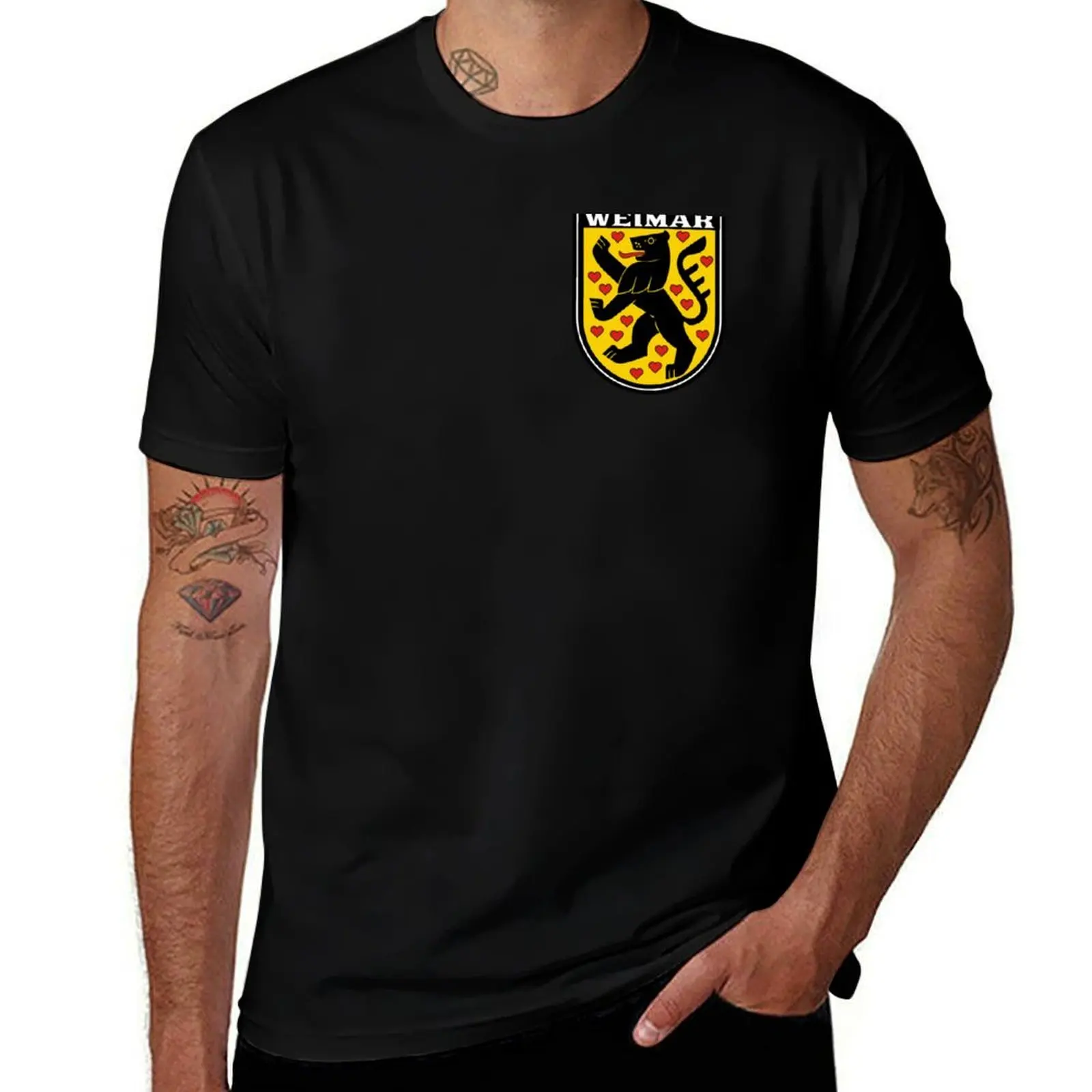 

Weimar Coat of Arms - Thuringia - Germany T-Shirt t shirts for man cotton funny man t shirt heavy cotton T-Shirt