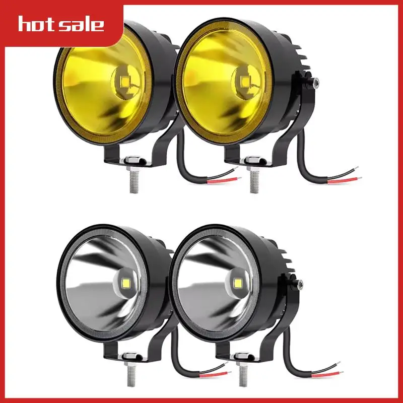 A52I-2Pcs 4 Inch Led Work Light 4X4 Offroad 30W 14000Lm Super Bright White Round Fog Lights For Motorcycle ATV Boat