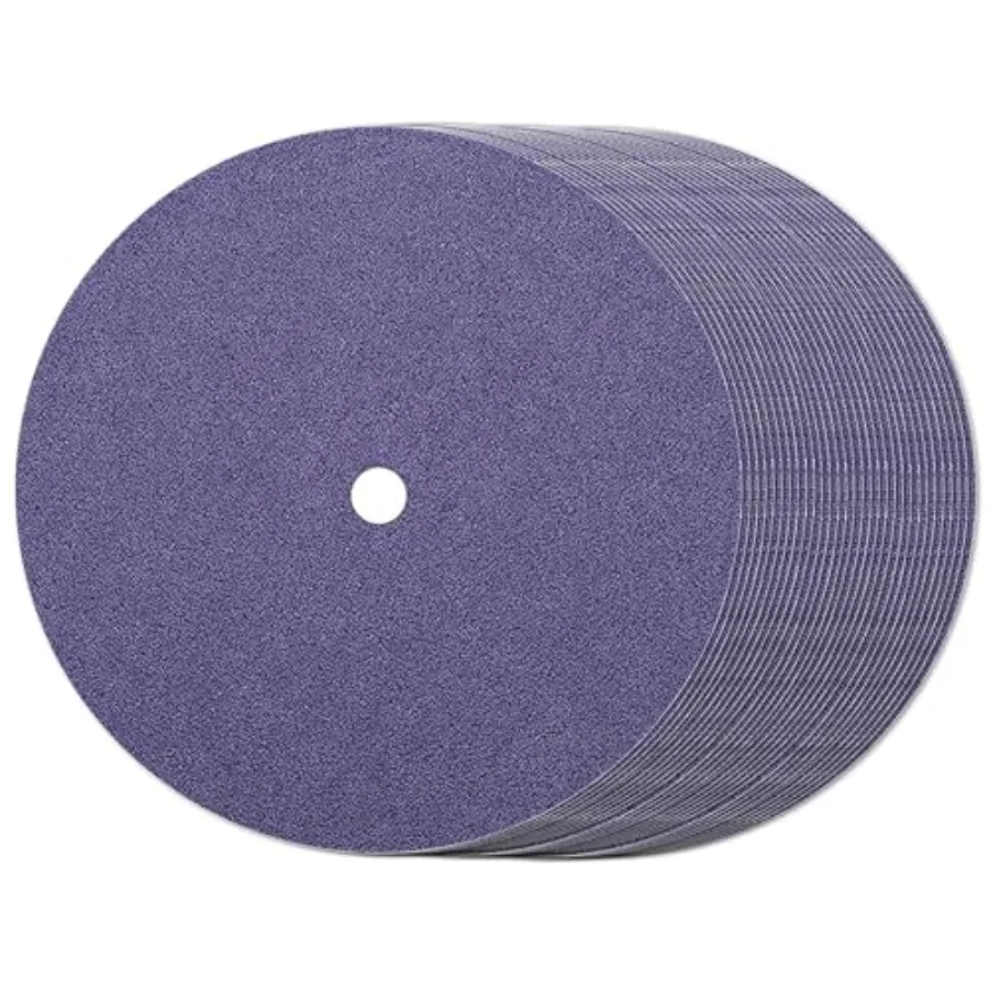 

30 Pack 9" Sanding Discs 60 Grit Zirconia PSA Adhesive Backing Grinding Discs for Lawn Mower Blade Sharpeners 1HP/750W and Benc