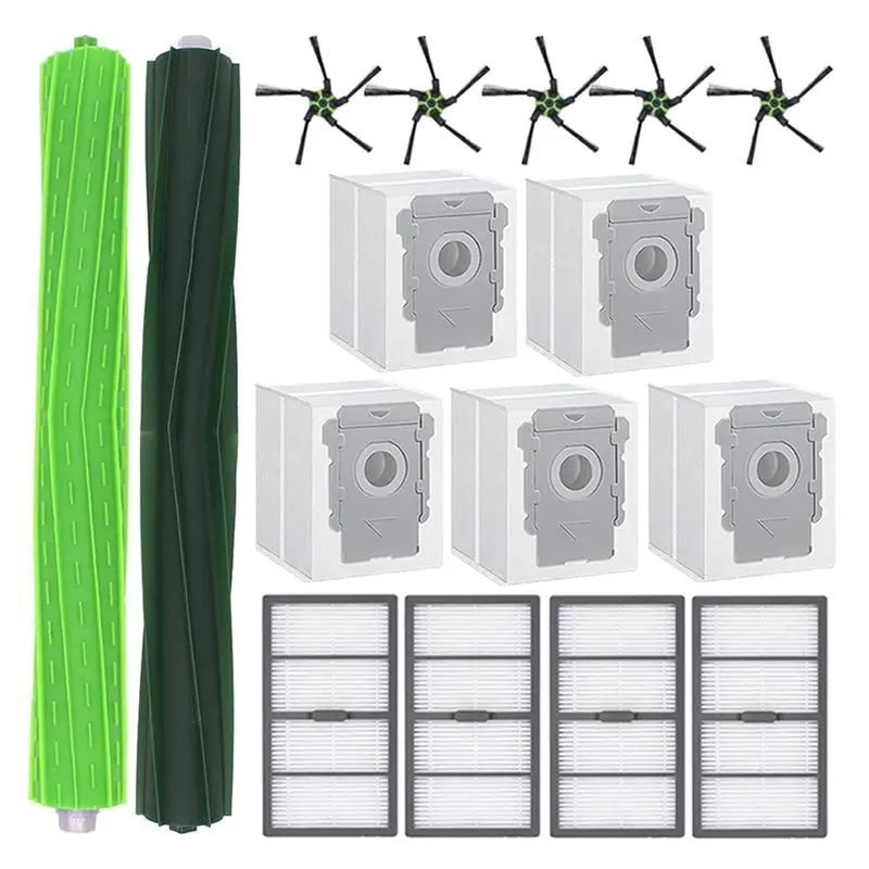 ABMS-For Irobot Roomba S9 9150 S9+ Plus Robot Vacuum Cleaner Replacement Parts Main Roller Side Brush Hepa Filter Dust Bag