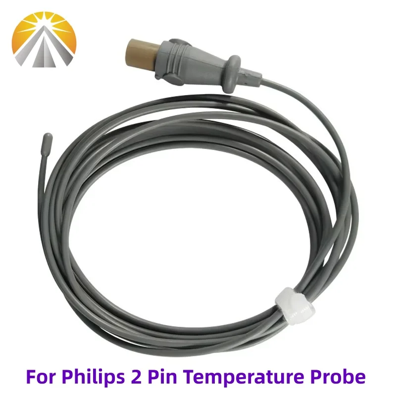 Медицинский датчик температуры, многоразовый датчик температуры для взрослых 21075A, прочный датчик температуры ректальной эзофагии, 2-контактный для монитора пациента Philips 2,252K Медицинский датчик температуры, многоразовый датчик температуры для взрослых 21075A, прочный датчик температуры ректальной эзофагии, 2-контактный для монитора пациента Philips 2,252K