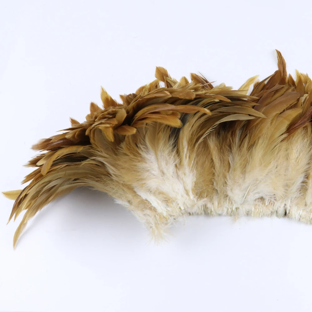 Wholesale Natural Rooster Saddle Plumes 4-8\