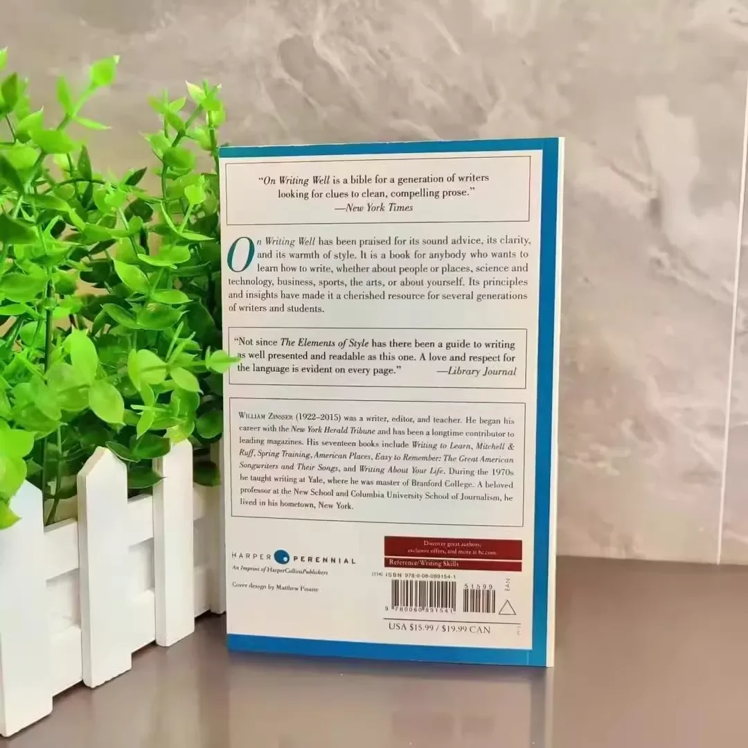 On Writing Well By William K. Zinsser The Classic Guide To Writinhg Nonfiction Learning English Book Paperback