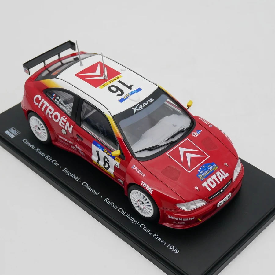 Ixo 1:24 Scale Diecast Alloy Citroen Xsara WRC 1999 Toys Cars Model Classics Adult Collection Souvenir Gifts Static Display