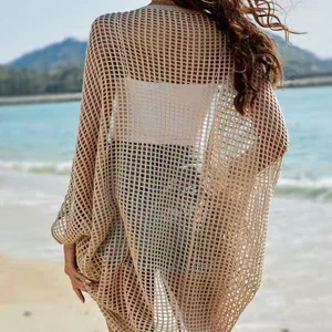 Open Front -Strickjacke für Frauen, Häkelpullover, lange Linie, offene, Sommerferien, Strandkleidung 12 Hauptverkäufe Croche Big Bice - №9