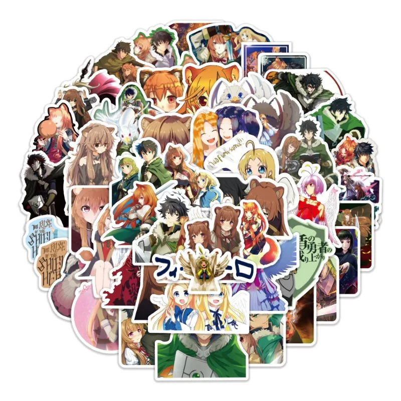 50/30/10PCS Iwatani Naofumi Raftalia Filo Popular Anime Peripheral Decoration Water Cup Suitcase Notebook Waterproof Sticker