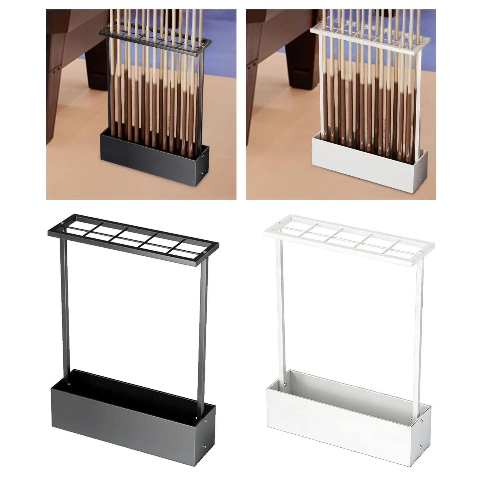 

Billiard Pool Cue Rack,for Display Sturdy,Modern Freestanding Pool Cue Holder,Floor Stand Storage Organizer for Club Playroom
