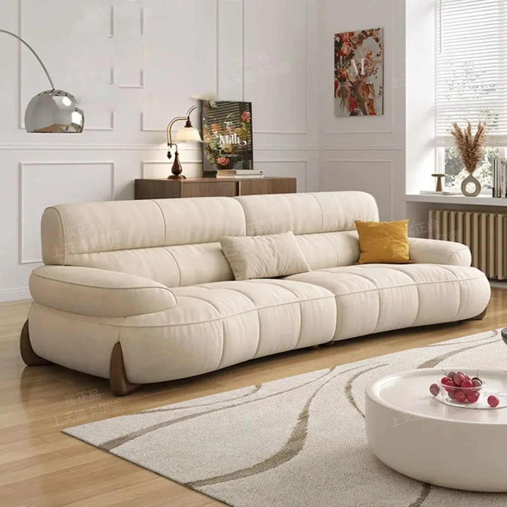 

White European Puffs Sofa 3 Seater Sectional Design Modern Lazy Sofa Modular Apartment Living Room Muebles Home Furniture