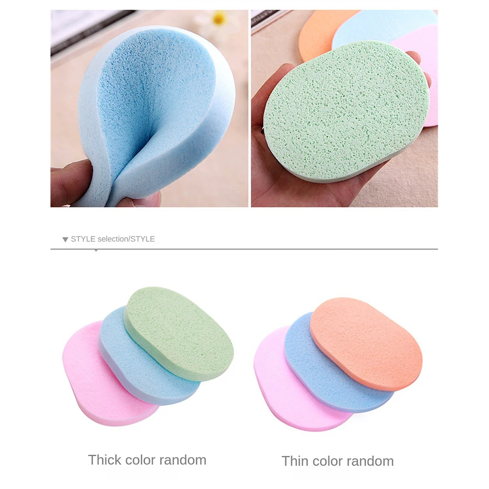 1~10PCS Quick To Soften When Exposed To Water Cellulose   Natural Fibers Sponge Facial Care Ventilate Facial Cleaning Sponge