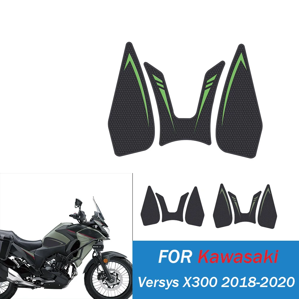 

For Versys X300 Fuel Tank Pads For Kawasaki Versys X300 2018-2020 fuel tank side sticker anti-wear decal Motorcycle Aaccessory