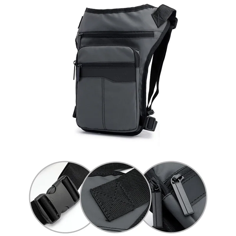 

Universial Nylon Motorcycle Hip Belt Waist Fanny Pack Riding Travel Shoulder Messenger Crossbody Bags Thigh Drop Leg Bag Men