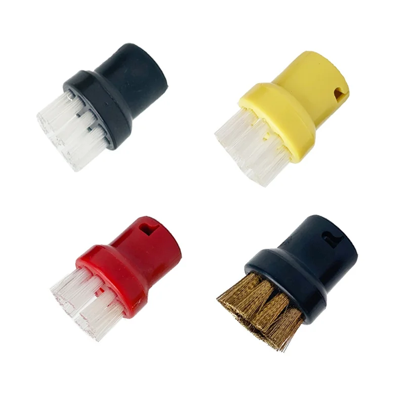 Nozzle Brush Head For Karcher SC2 SC3 SC4 SC5 Steam Cleaner Replacement Accessories Window Nozzle Round Brush-Y48A