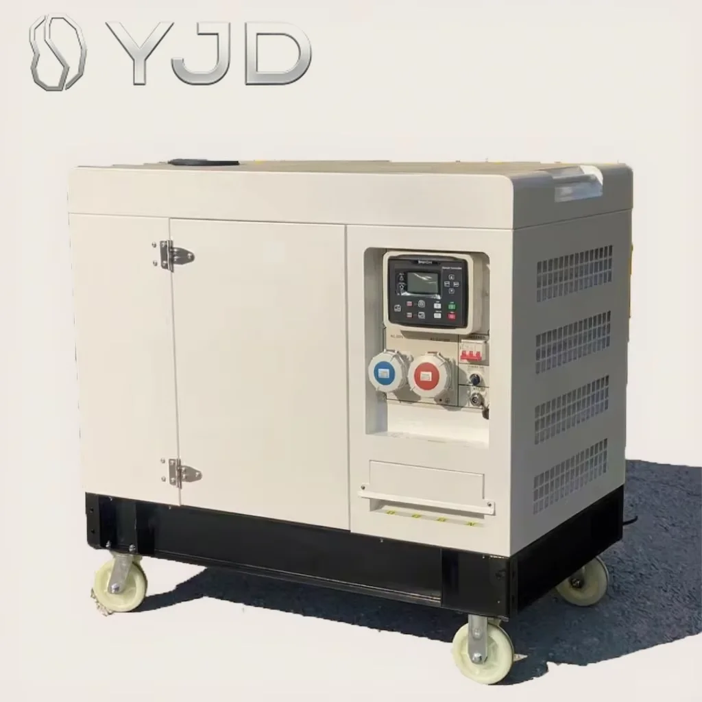 Cust om 10Kw Ultra-Quiet 15Kw 20Kva Diesel Generator Set Portable Backup Power Diesel Generator Powerful Generator