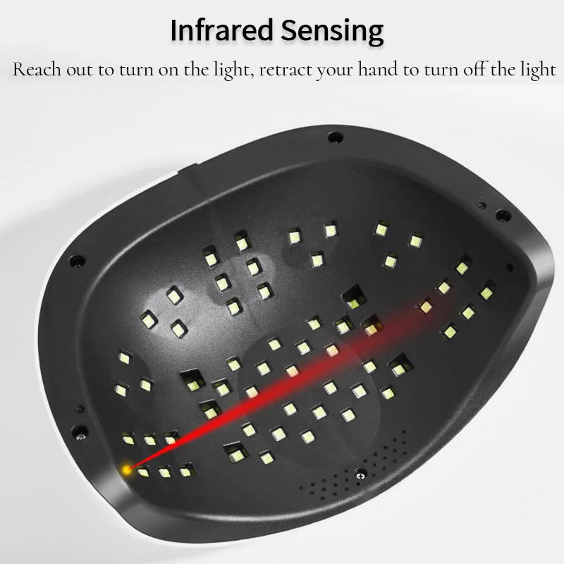 HALAIMAN-UV LED جيل للأظافر البولندية تجفيف مصباح ، مجفف الأظافر الكبيرة ، ضوء للأظافر هلام ، آلة العلاج بالضوء ، أدوات صالون