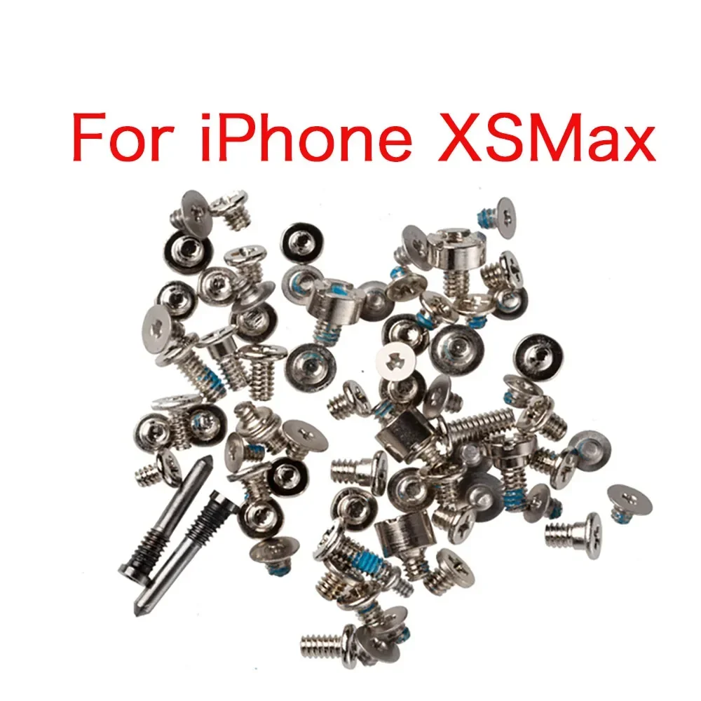 Full Screws Set for IPhone 6 6Pl 6s 6sPlus 7 7P 8 Plus X XR XS 11 12 Pro Max with 2x Bottom Screws Kit Repair Replacement Parts