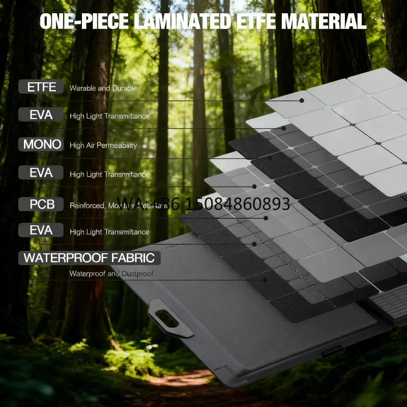 500W High Efficiency Foldable Solar Panel Outdoor Camping Emergency RV Portable Power Fast Charging