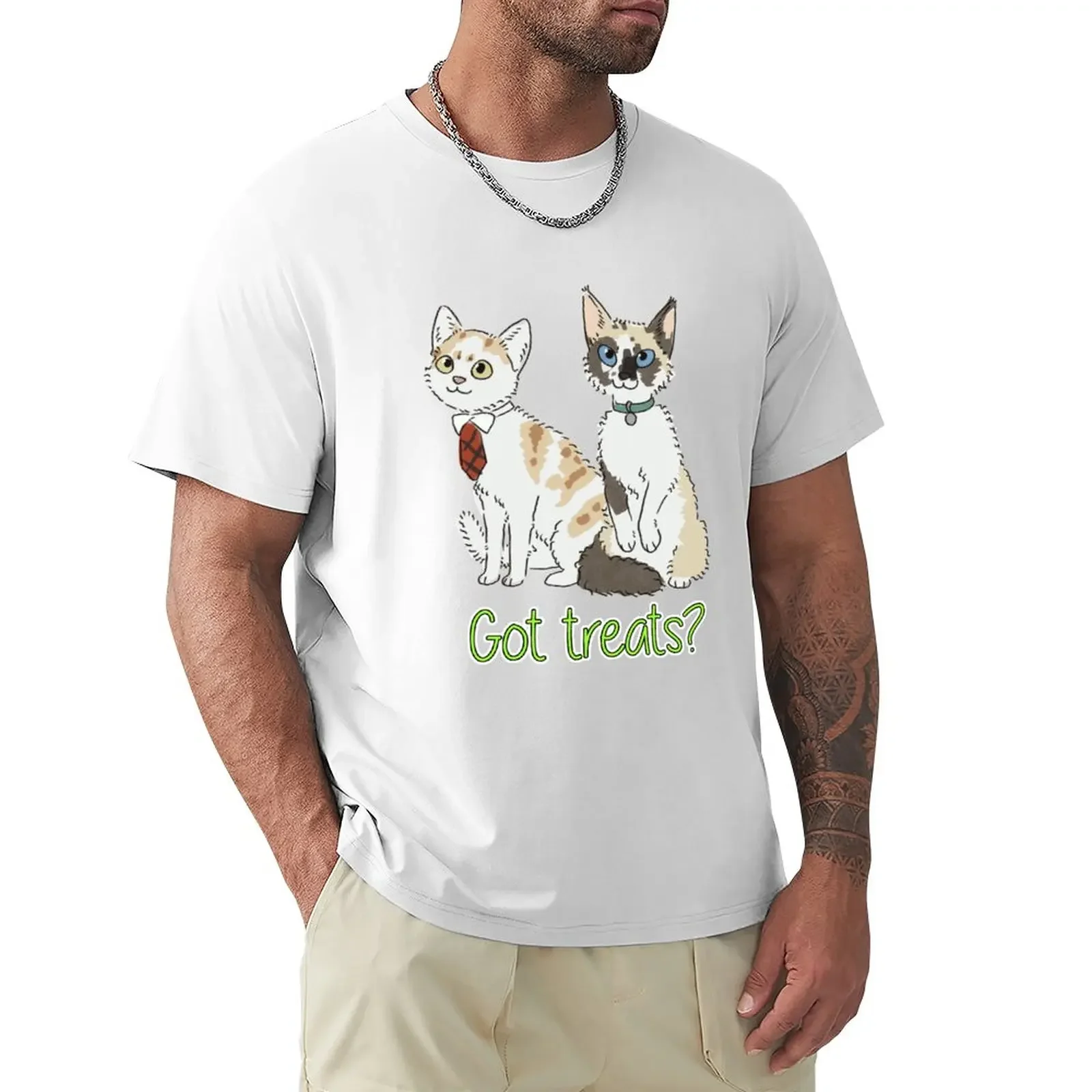 Got treats? (Devon rex) T-Shirt aesthetic clothes for a boy t shirts men Short sleeve tee sublime customs men clothes