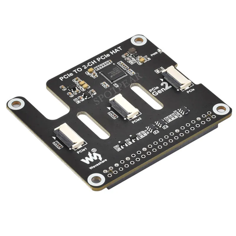 

Raspberry Pi 5 PCIe to 2-CH PCIe FFC Dual PCIe HAT Board Pi5 Double PCIe-TO-2-CH-PCIe-HAT