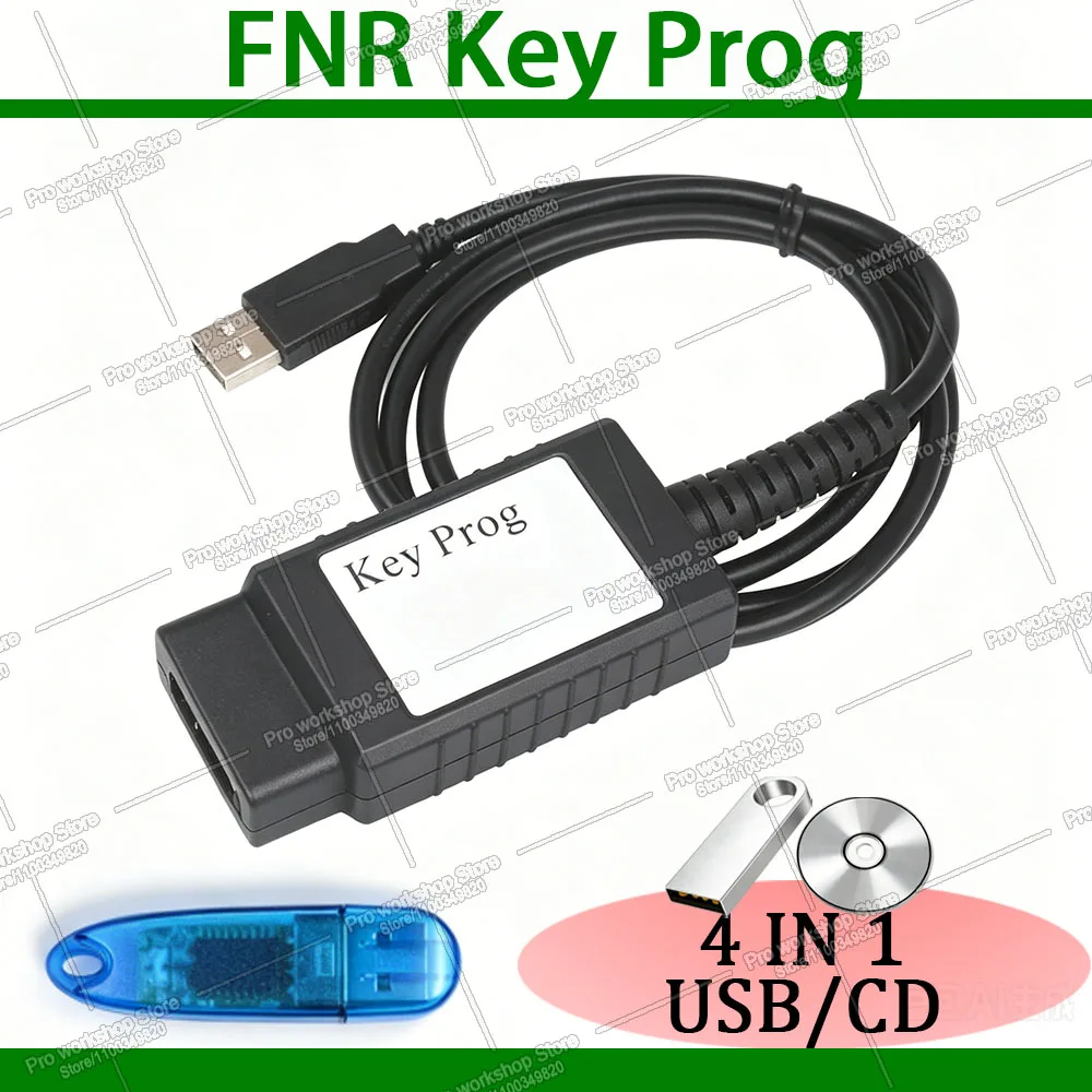 FNR Key Prog 4 IN 1 With USB Dongle Key Programmer USB Vehicle Programming For Nissan Rena Ford OBD2 Auto Diagnostic Tool