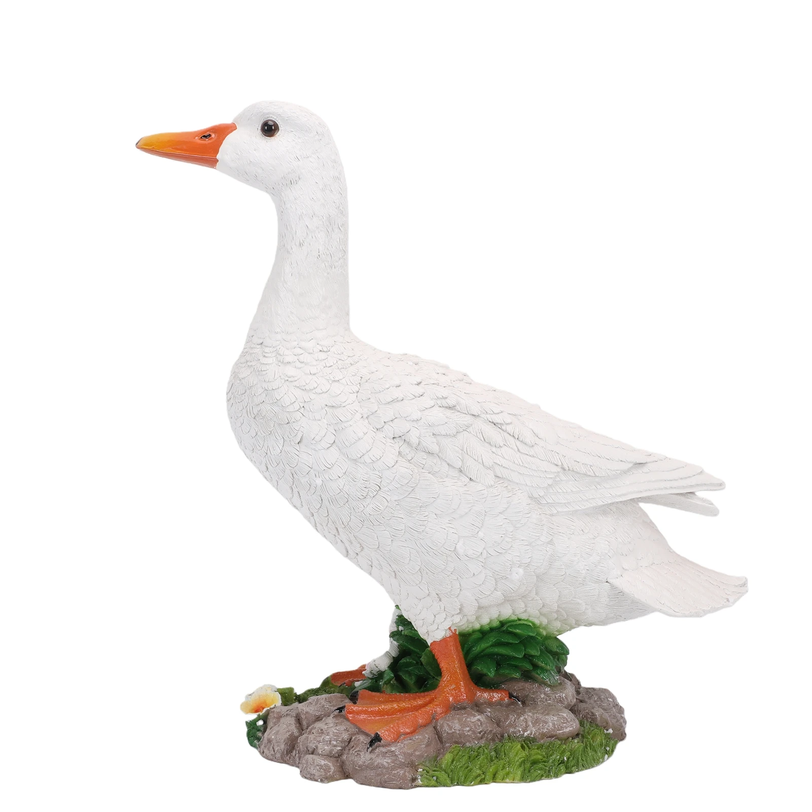 

Porch Goose Statue Resin Duck Figurine Animal Sculpture For Indoor Outdoor Garden Patios Balconies Lawn Yard Decoration