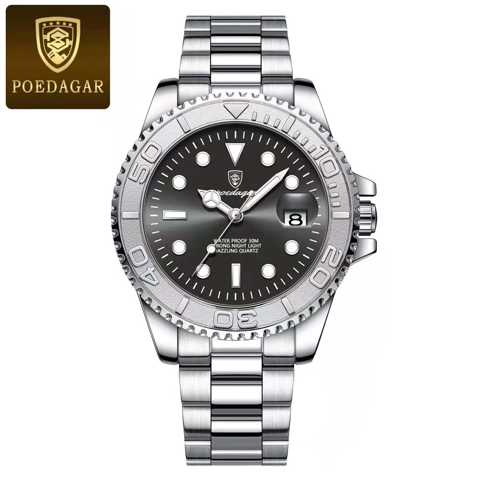 Men's POEDAGAR Top Original Quartz Watch