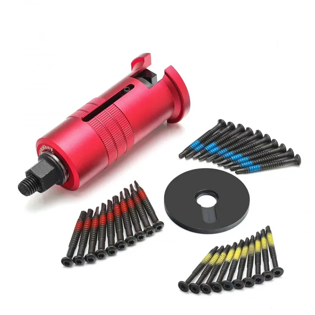Key Cylinder Lock Puller, Lock Claw Puller Group, Crank Broken for Disassembly, Replace Locksmith Tool with 4.2/4.8/5.5mm Screws