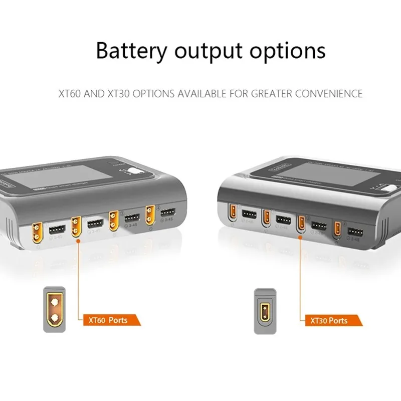 ToolkitRC Q4AC 4x50W 5A AC 100W 4 Ports DC Smart Charger Discharger XT60 for 1-4S Lipo Battery