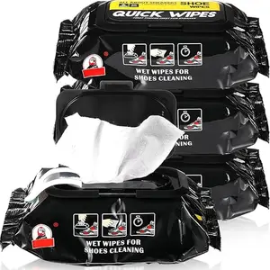 12/30/80 buah Tisu Sepatu Sekali Pakai Pembersih Sepatu Portabel Tisu Basah Sepatu Travel Pembersih Cepat Pemoles Artefak Sepatu Putih 10 tisu mini penjualan terbaik - №