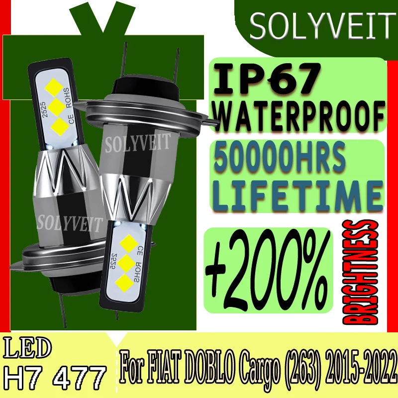 

Stable Performance Stable Lighting H7 477 LED Low Beam Lights For FIAT DOBLO Cargo (263) 2015 2016 2017 2018 2019 2020 2021 2022