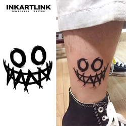 Smiley face Temporary Tattoo,Lasts To 15 Days New Technology Magic Waterproof Semi Permanent Sticker.