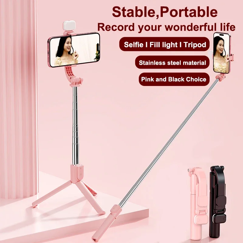 

Telescopic Selfie Stick Tripod Stand Mobile Phone Support Wireless Gimbal Stabilizer For iPhone Android Holder