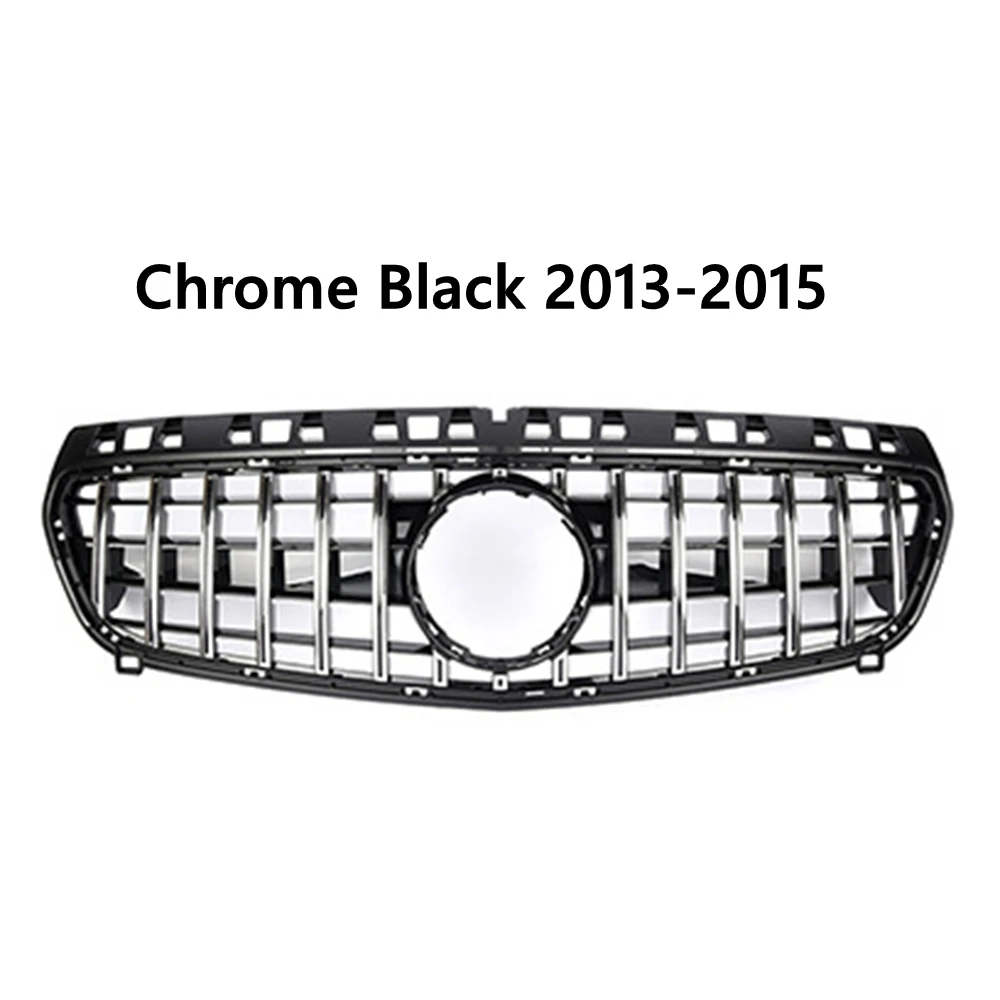 لمرسيدس A Class W176 Hatchback 2013 - 2015 2016-2018 A180 A200 A250 W176 Racing GT Grill تصفيف السيارة الأوسط ABS مصبغة #4