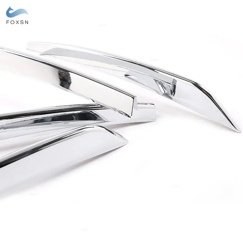 For Mercedes Benz GLC Class X253 2020 ABS Chrome Car Accessories Front Fog Light Strips Air Intake Grille Cover Trim