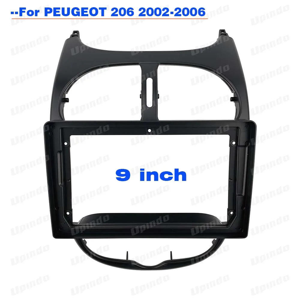 

Для PEUGEOT 206 2002-2006: Автомобильные аксессуары, 2 DIN, 9-дюймовая автомагнитола, DVD, GPS, MP5, установочная рамка, панель приборов из ABS-пластика, комплект для установки в приборную панель
