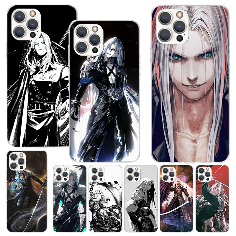 Anime FINAL FANTASY 7 BloodyBeni Print Soft Case for iPhone 16 15 14 13 12 11 Pro Max Art Phone Shell XS XR X SE 7 Plus 8 Patter