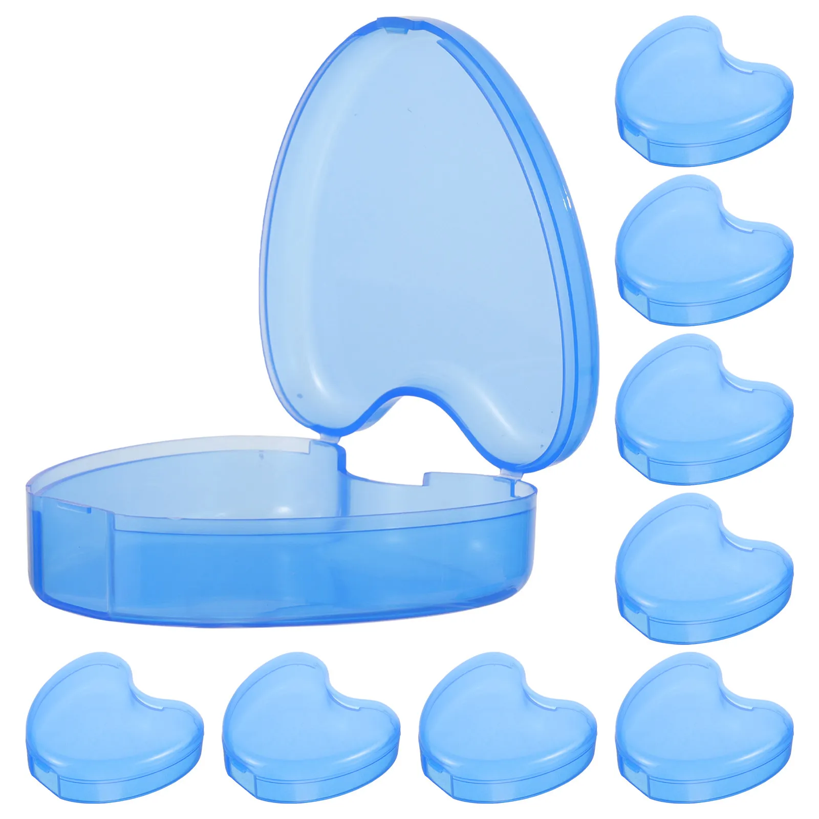 

10Pcs Dental Retainer Case PP Reusable Compact Lightweight Travel Denture Storage Box for Aligners Braces Mouth Guards