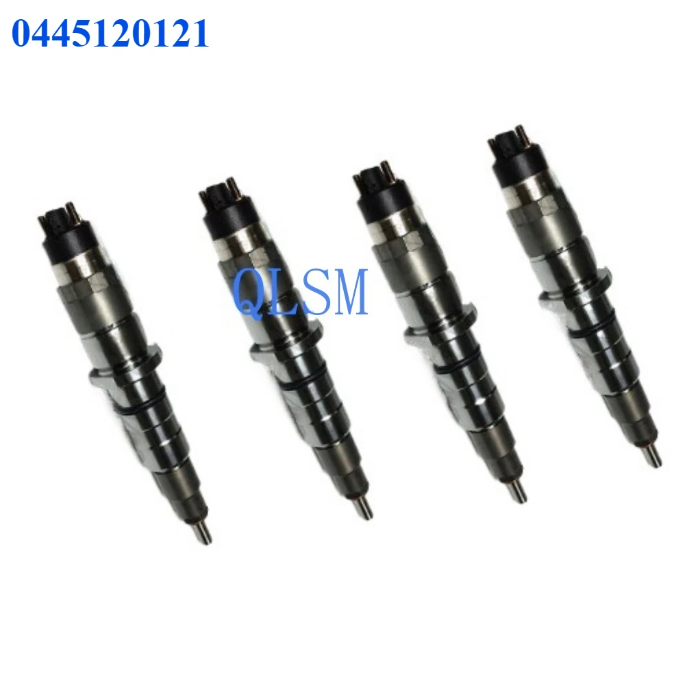 

4-Piece engine injector for Cummins YUTONG ISLE-EU3 0445120121 diesel