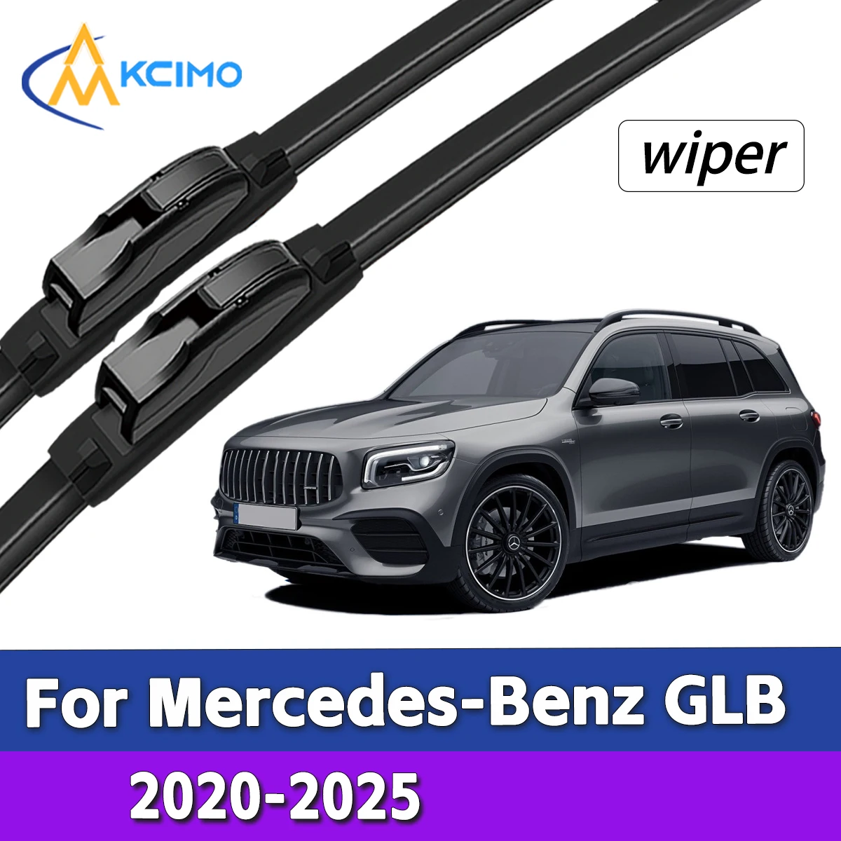 

Silent All Weather Front Wiper Blades For Mercedes-Benz GLB X247 2020-2025 Car Windshield Wiper Parts