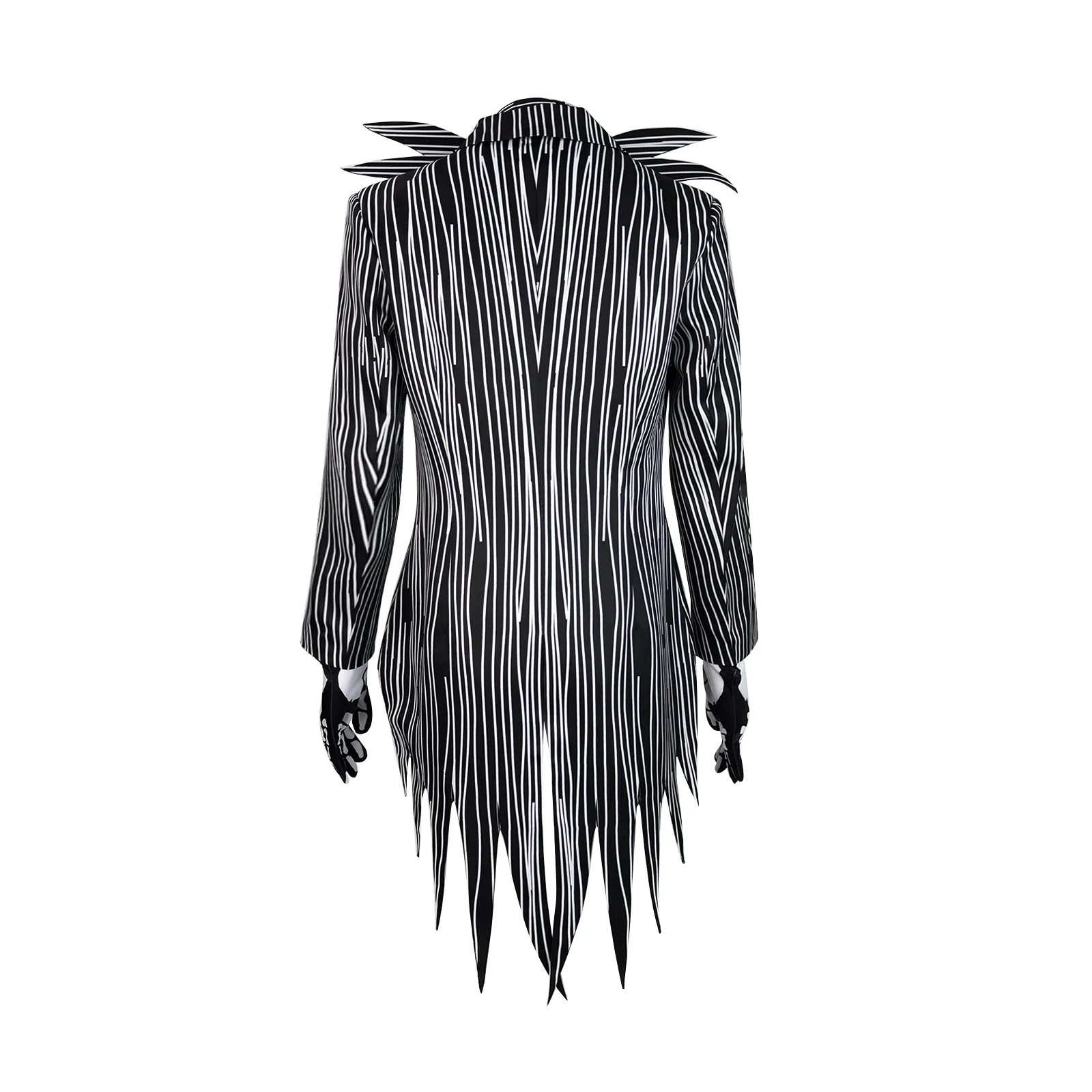 Disfraz de Jack Skellington para hombre, traje de Cosplay de pesadilla de película, chaqueta, pantalones, traje de esqueleto, uniforme, ropa de fiesta de Carnaval de Halloween