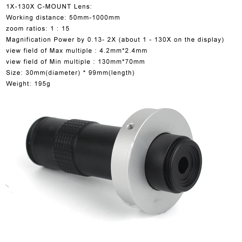 4K 60FPS Ultra HD 1080P Compatible HDMI USB Digital Video Microscope Camera 4K Output 1/2\