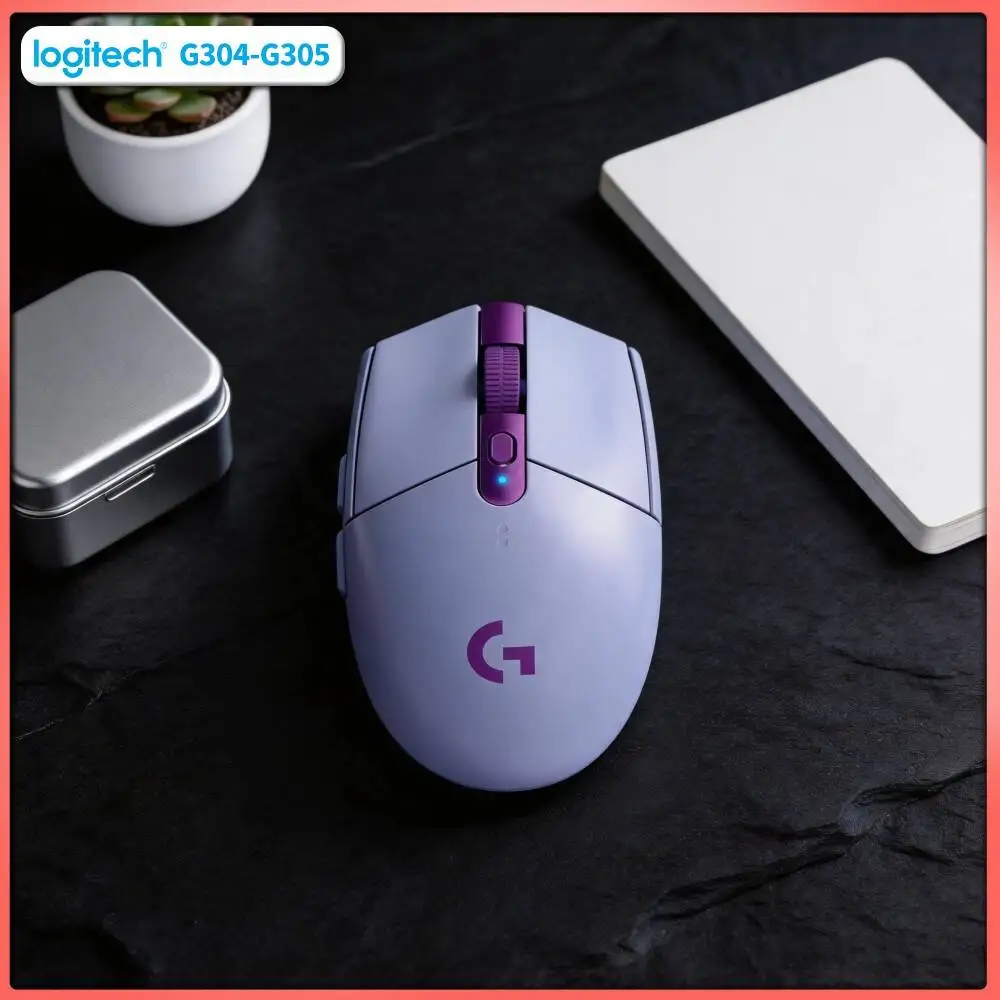 Logitech G305 LIGHTSPEED Gaming Mouse, 12000 DPI HERO Sensor, 6 Custom Buttons, 250h Battery, PC Mac Gamer Pick Accessory Tool