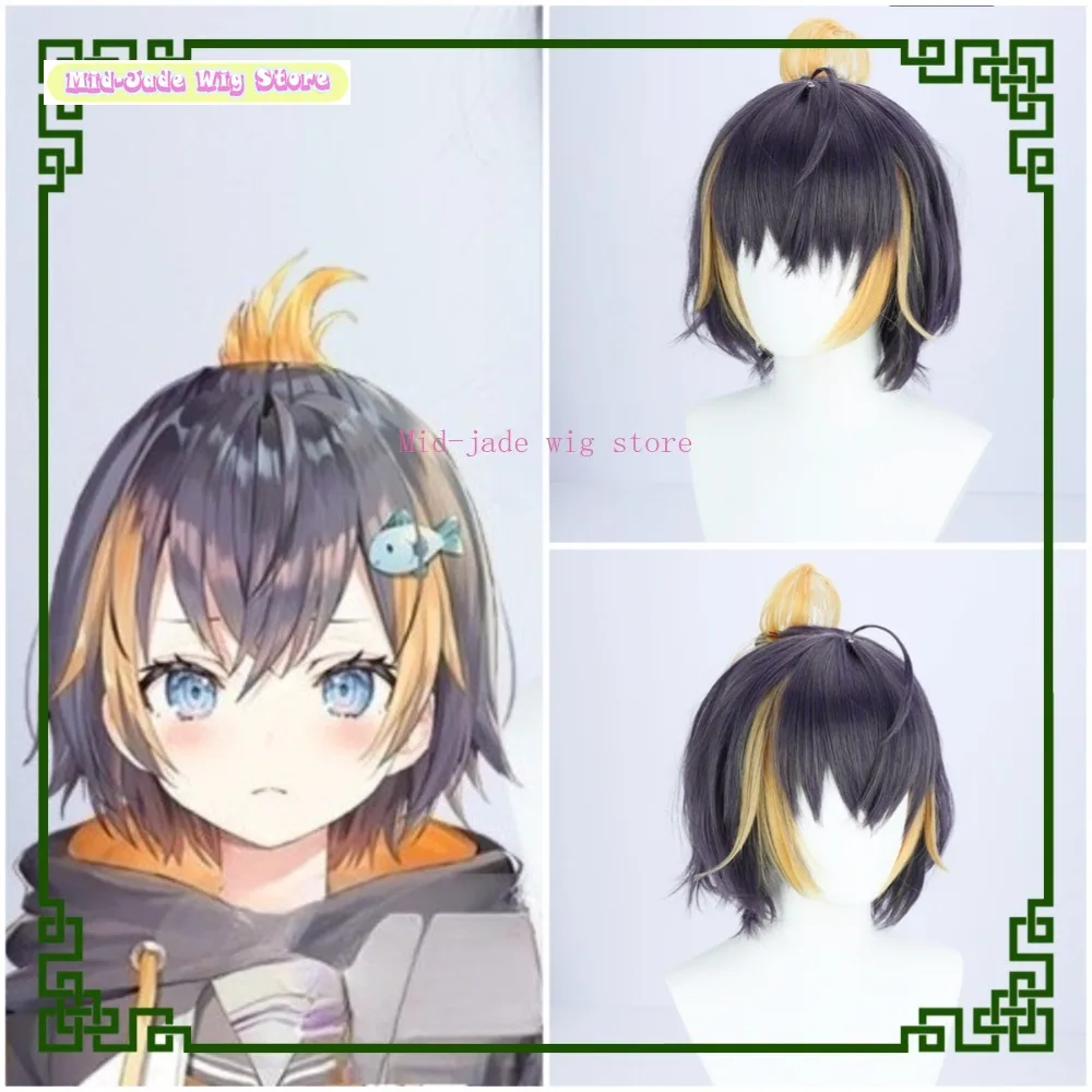 

Mid-jade Wig Store Nigishanji Enpetra Gulin Cosplay Wig Anime Game Cosplay Gray Purple Synthetic Wig Carnival