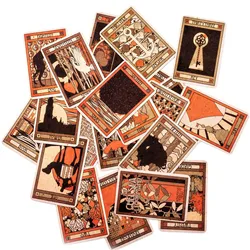 Chelsea Lenormand Red Second Tarot Poker Size Includes Two Alternative Man And Woman Cards Oracle Divination Card Game