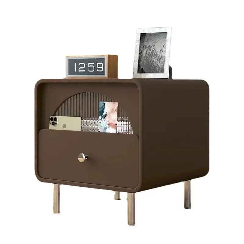 

New Solid Wood Bedside Cabinet Bedroom and Household New Small Simplicity Minimalism Modern Light