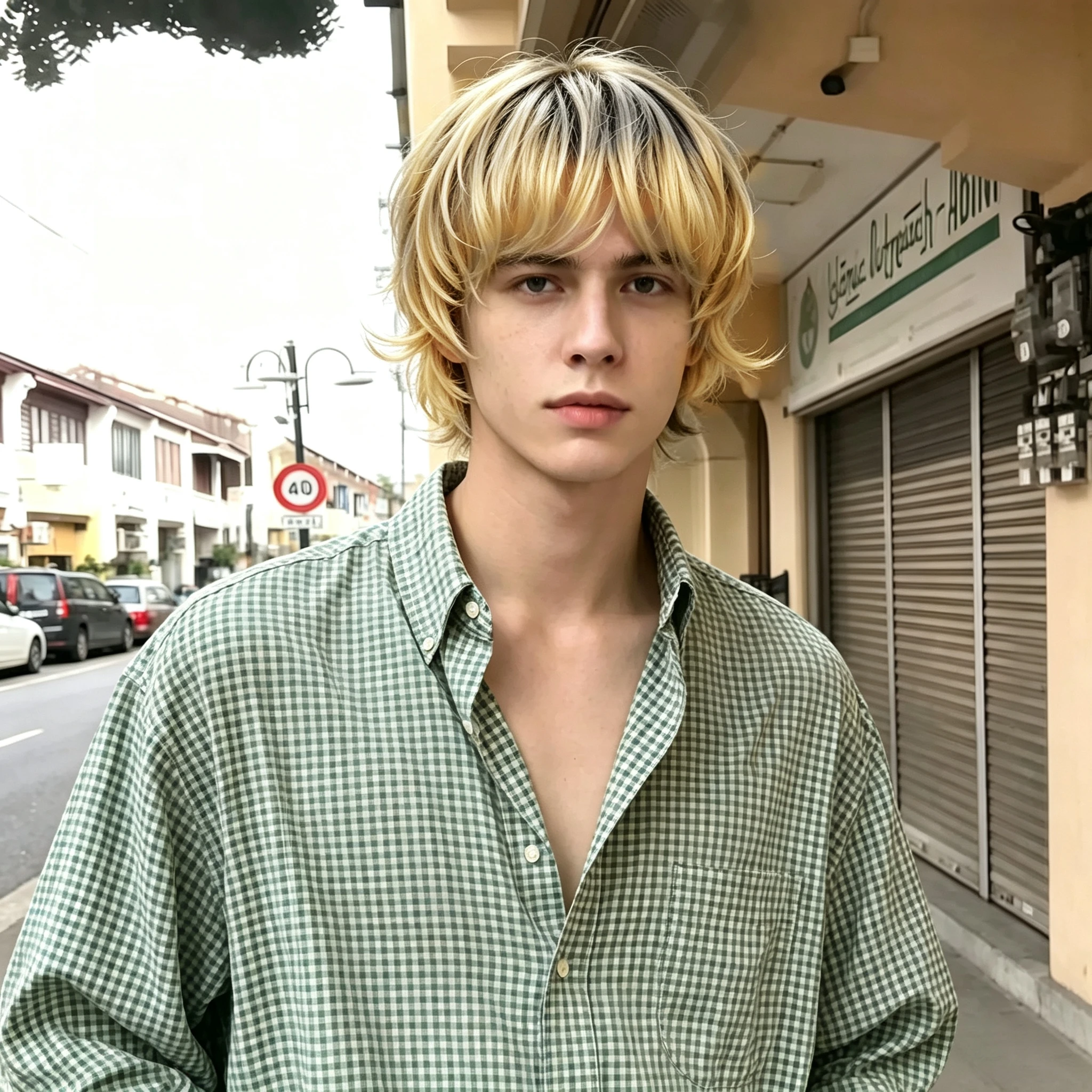 Long Pixie Cut Wig Honey Blonde Straight Layered Synthetic wig with Bangs, Laceless Design, heat-resistant fiber,role-playing